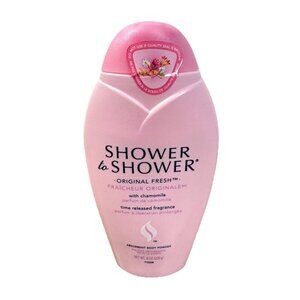 Vintage Shower to Shower w/ Talc Original Fresh Camomile Body Powder 8oz PINK